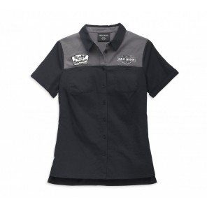 SHIRT-WOVEN,BLACK COLORBLOCK