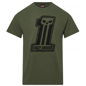 T-SHIRT-Dark Trait Military Green