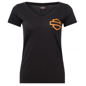 T-SHIRT WOMAN-Open B&S On Black