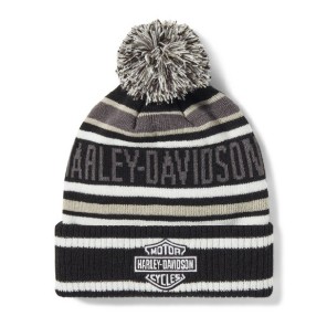 BEANIE-KNIT,BLACK/OFF WHITE