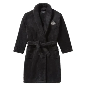 ROBE-KNIT,BLACK