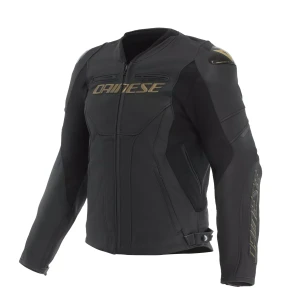 RACING 5 LEATHER JACKET GOLD
