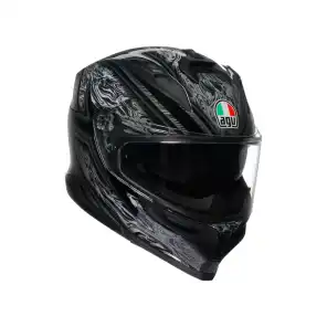 K7 AGV E2206 MPLK-DAMASCUS BLACK/SILVER