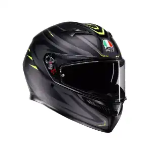 K3 AGV E2206 MPLK-SYTH MATT BLACK/YELLOW FLUO