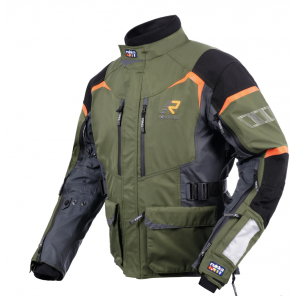 Rukka RIMO-R Jakke Herre Skogsgrønn/Grå/Rød H58