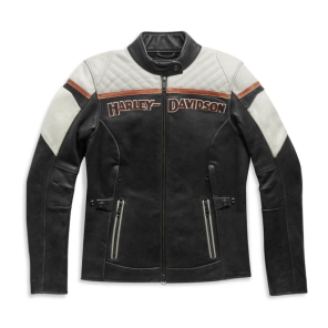 JACKET-TRIPLE VENT,LEATHER,BLA