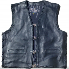 SKINNVEST COMMANDER M/SNØRING   L