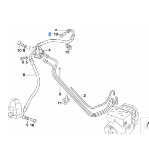 Brake hose front Bromsslang fram ABS