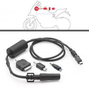 Strømtilkobling for GPS, mobiltelefon etc.